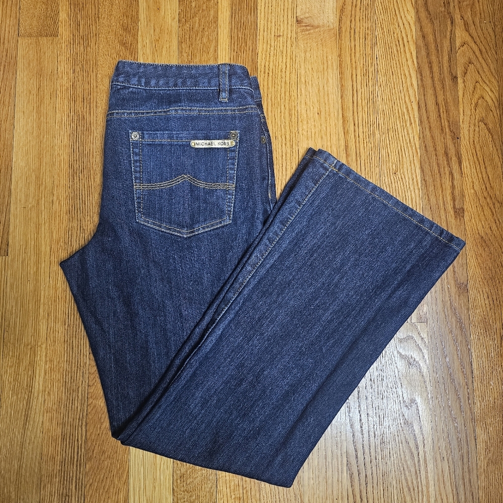 Michael Kors Dark Blue Flare Jeans